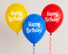 Load image into Gallery viewer, Happy Birthday Printed Latex Balloons