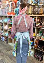 Load image into Gallery viewer, Vintage 1962 | Blue & White Striped Anthropomorphic Apron