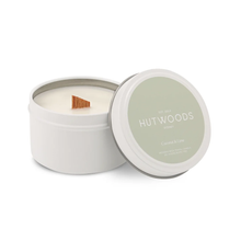Load image into Gallery viewer, Cha Cha Chocolate Hutwoods Coconut & Lime Travel Tin Candle