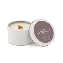 Load image into Gallery viewer, Cha Cha Chocolate Hutwoods Fresh Fig & Bamboo Candle Travel Tin