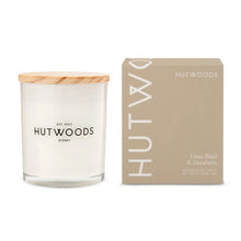Load image into Gallery viewer, Cha Cha Chocolate Hutwoods Lime Basil & Mandarin Candle