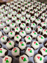 Load image into Gallery viewer, Cha Cha Chocolate Christmas Mini Rum Puddings in Dark Chocoalte