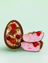 Load image into Gallery viewer, Cloudy Confections | Raspberry Rose Pistachio Marshmallow Easter Egg
