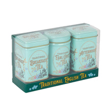 Load image into Gallery viewer, Vintage Victorian Mini Tea Tin Set of 3
